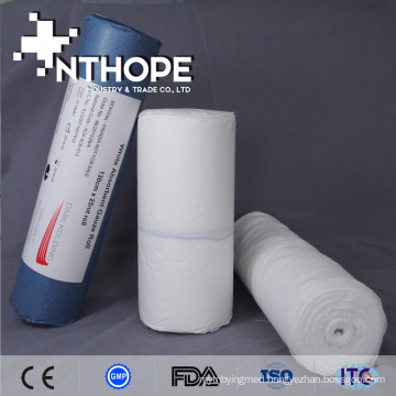 First aid different size absorbent gauze roll fabric